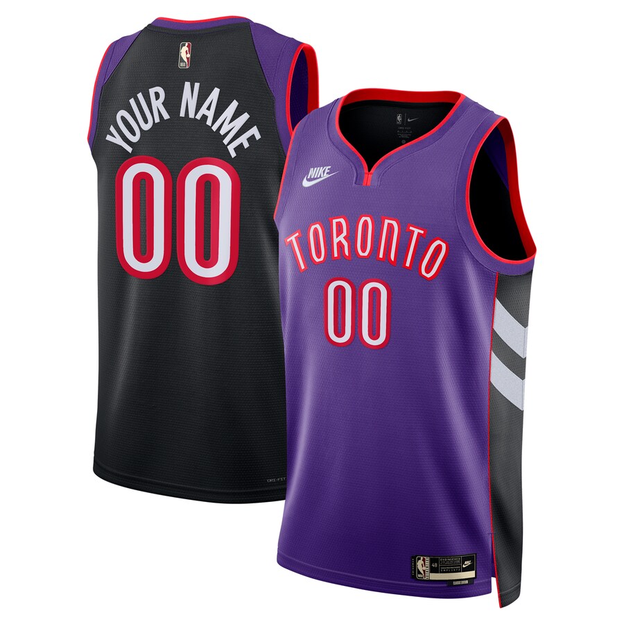 Unisex Adult Toronto Raptors Nike Purple Swingman Custom Jersey - Classic Edition - Puhuasuan