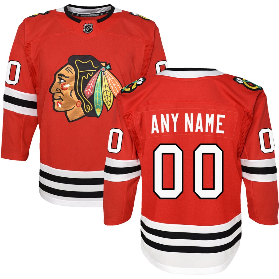 Youth Chicago Blackhawks Red Premier Custom Jersey - Puhuasuan