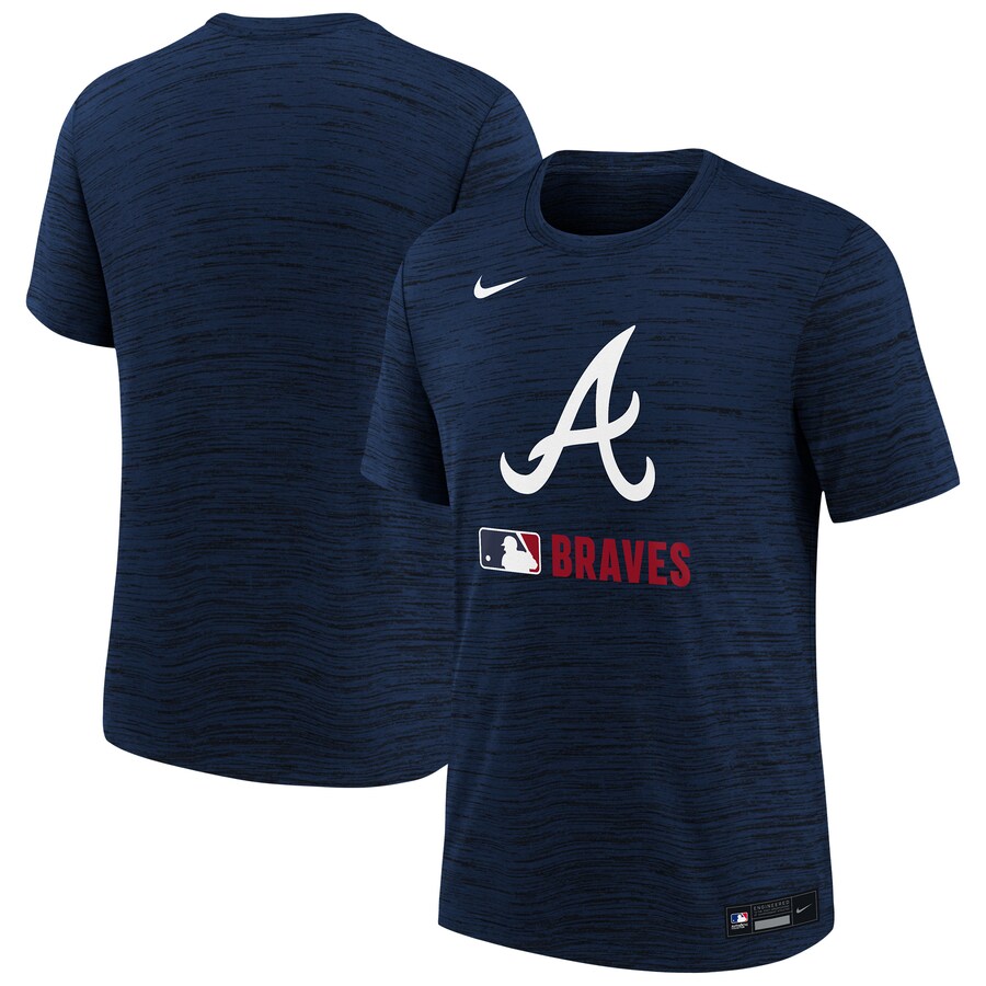 Youth Atlanta Braves Nike Navy Authentic Collection Velocity Performance T-Shirt - Puhuasuan