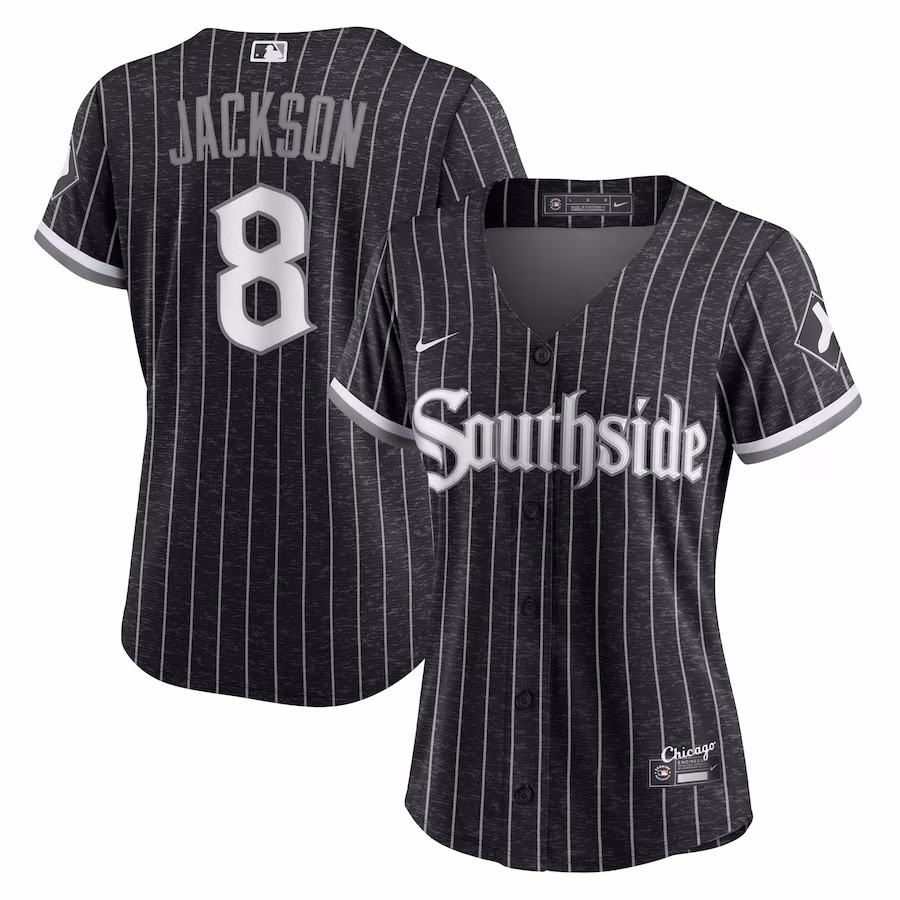 Women's Chicago White Sox Bo Jackson Nike Black City Connect Replica Player Jersey - Puhuasuan
