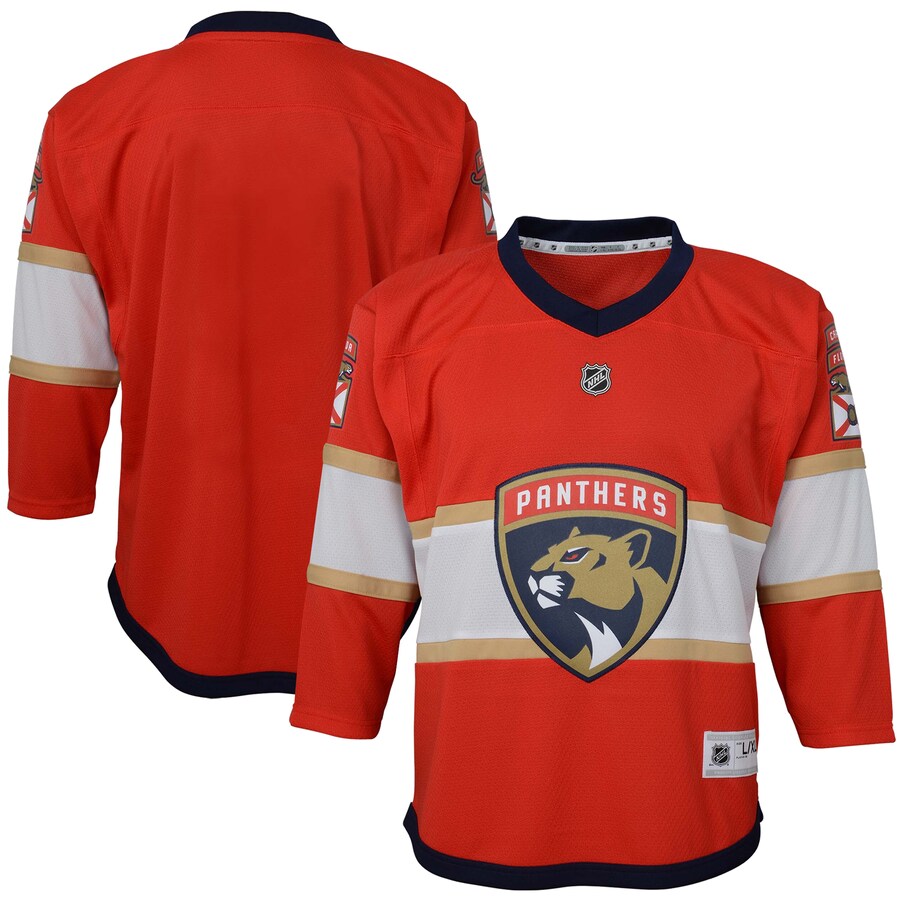 Youth Florida Panthers Red Home Replica Blank Jersey - Puhuasuan