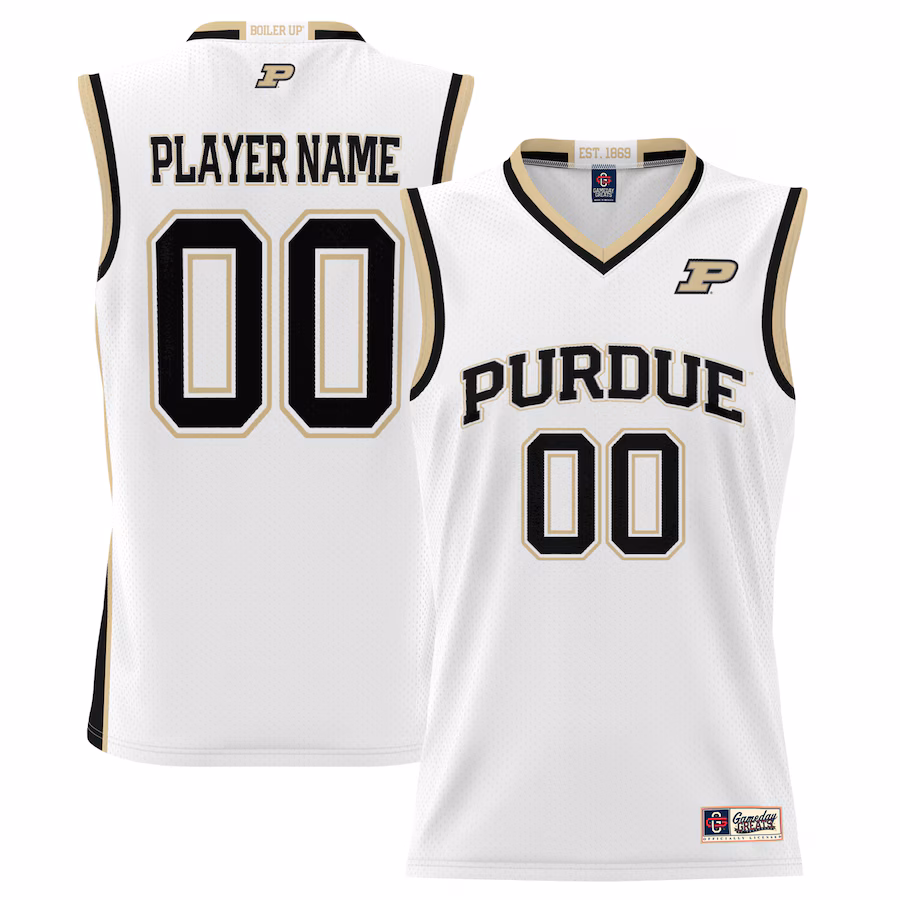 Purdue Boilermakers GameDay Greats Youth NIL Pick-A-Player Lightweight Basketball Jersey - White - Puhuasuan