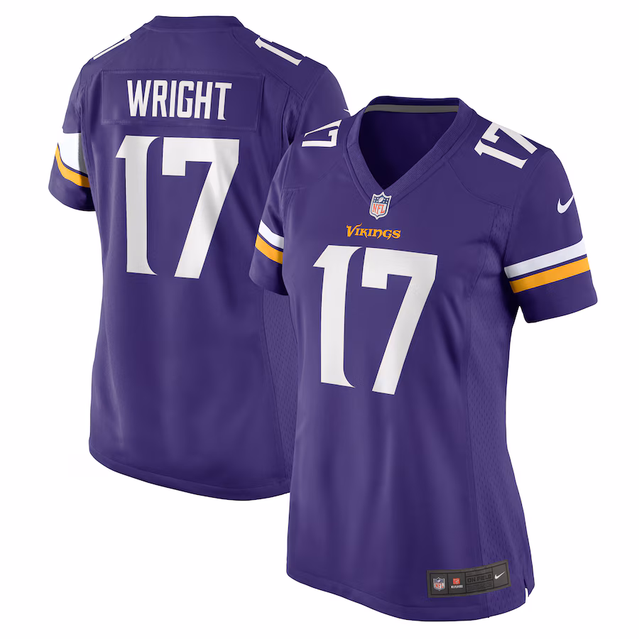 Women's Minnesota Vikings Ryan Wright Nike Purple Game Jersey - Puhuasuan