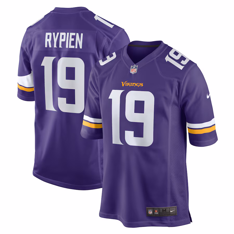 Men's Minnesota Vikings Brett Rypien Nike Purple Game Jersey - Puhuasuan