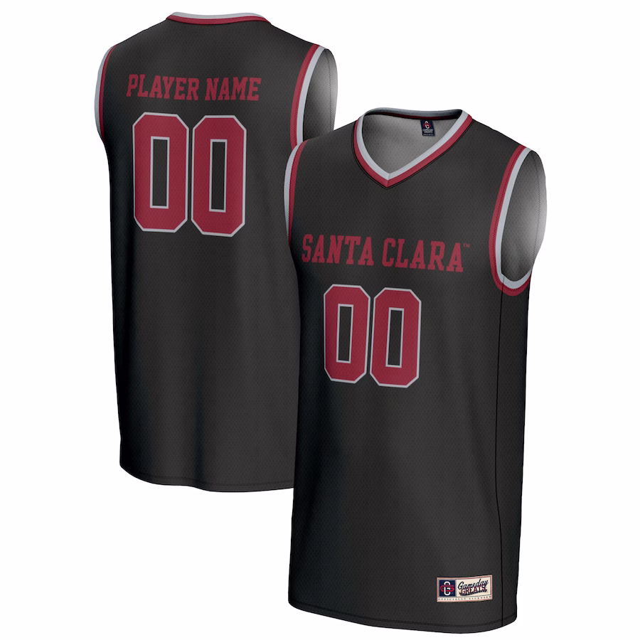 Santa Clara Broncos GameDay Greats Youth NIL Pick-A-Player Lightweight Women's Basketball Jersey - Black - Puhuasuan