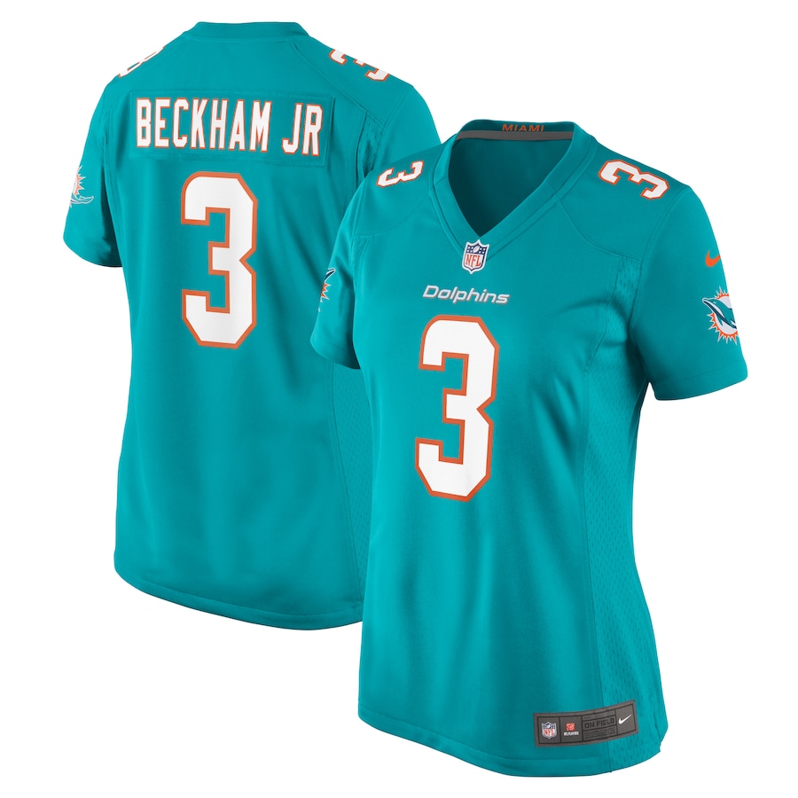 Women's Miami Dolphins Odell Beckham Jr. Nike Aqua Game Jersey - Puhuasuan