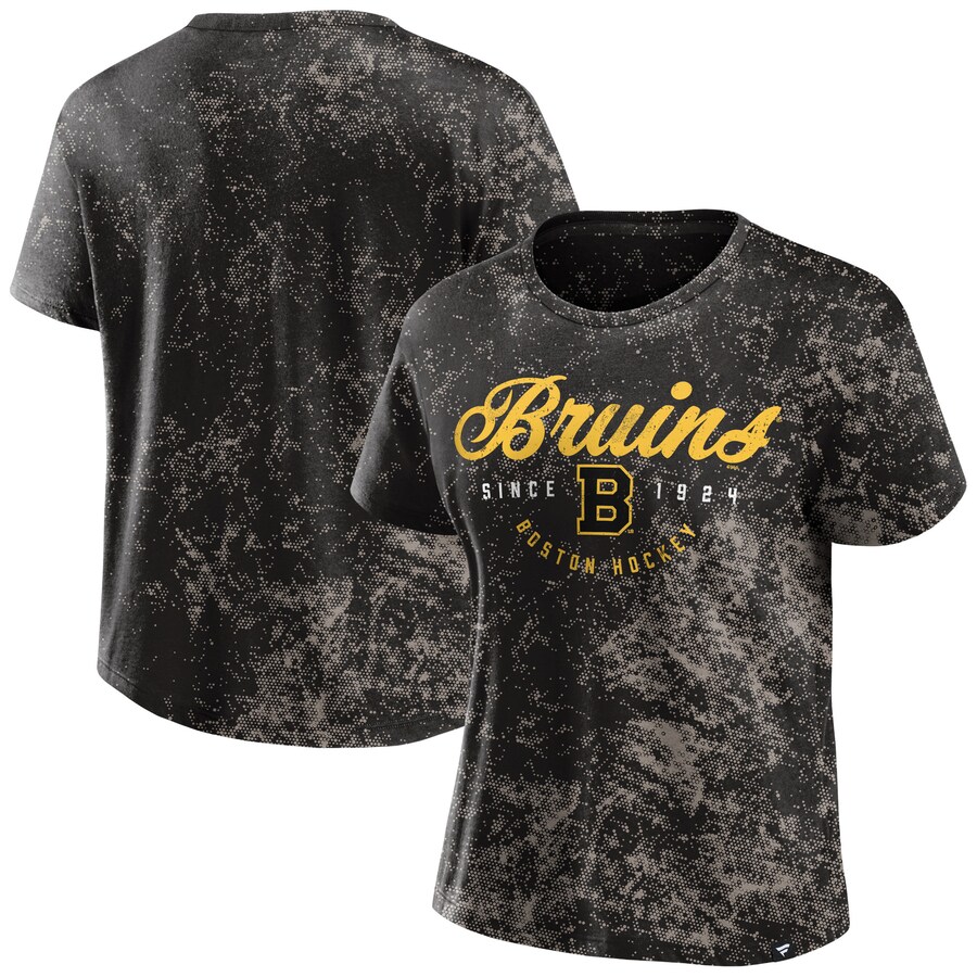 Women's Boston Bruins Fanatics Black Breakaway T-Shirt - Puhuasuan