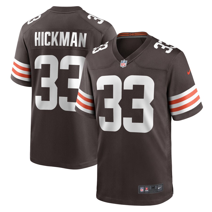 Men's Cleveland Browns Ronnie Hickman Nike  Brown Team Game Jersey - Puhuasuan
