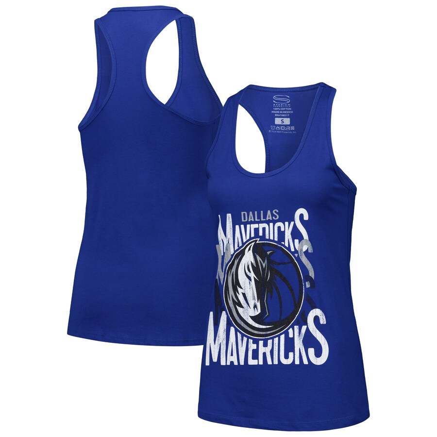 Women's Dallas Mavericks Stadium Essentials Blue Dedication Tank Top - Puhuasuan