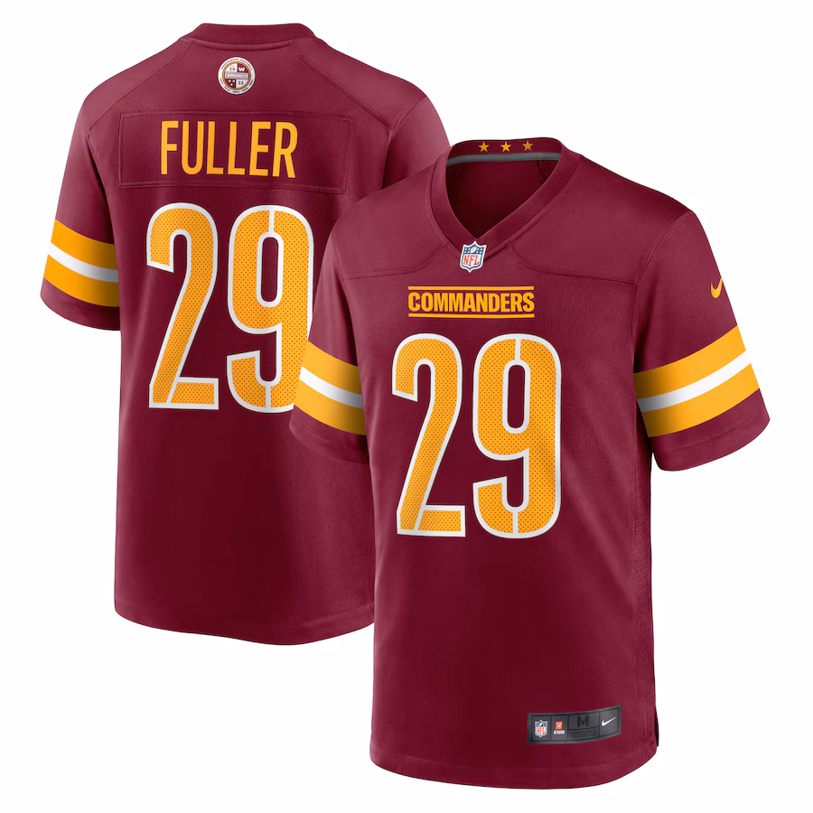 Men's Washington Commanders Kendall Fuller Nike Burgundy Game Jersey - Puhuasuan