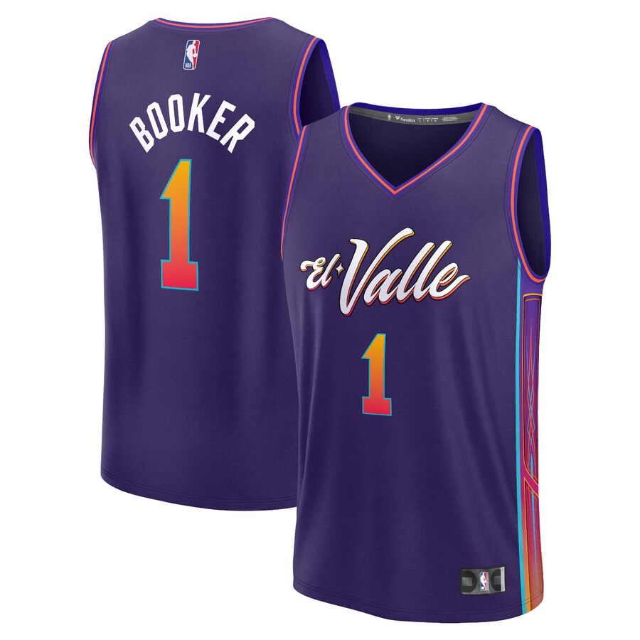 Youth Phoenix Suns Devin Booker Fanatics Purple Fast Break Jersey - City Edition - Puhuasuan