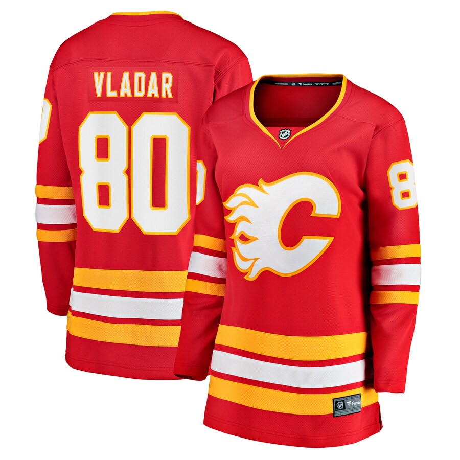 Women's Calgary Flames Daniel Vladar Fanatics Branded Red Home Breakaway Player Jersey - Puhuasuan
