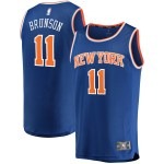 Men's New York Knicks Jalen Brunson Fanatics Blue Fast Break Replica Jersey - Icon Edition - Puhuasuan