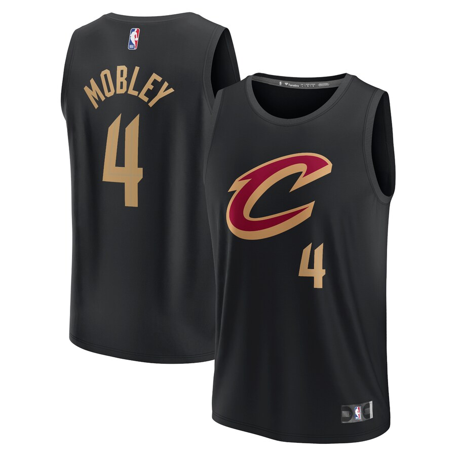 Youth Cleveland Cavaliers Evan Mobley Fanatics Black Fast Break Player Jersey - Statement Edition - Puhuasuan