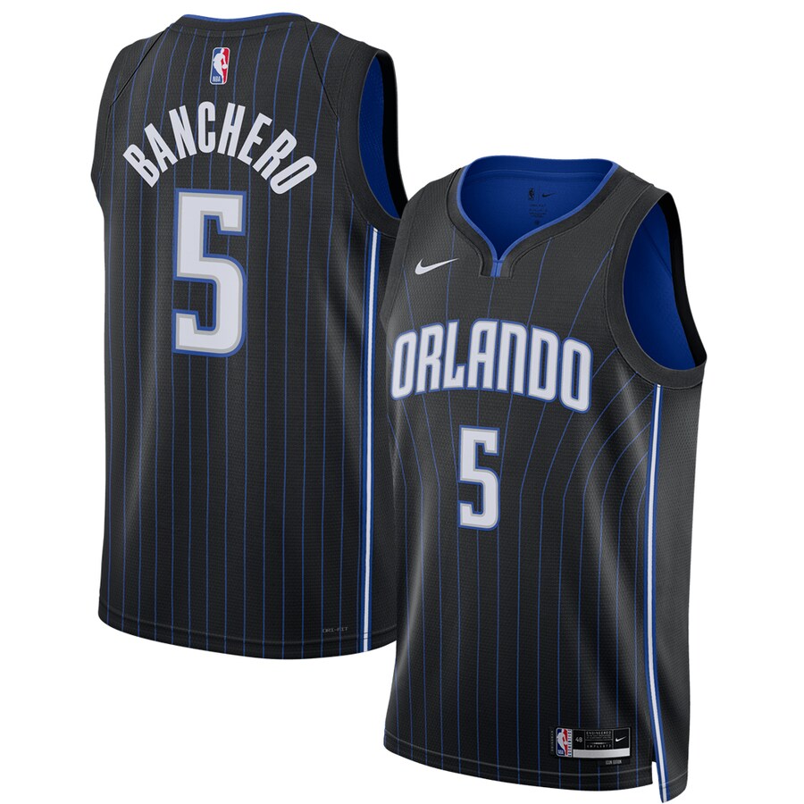 Unisex Orlando Magic Paolo Banchero Nike Black 2022 NBA Draft First Round Pick Swingman Jersey - Icon Edition - Puhuasuan