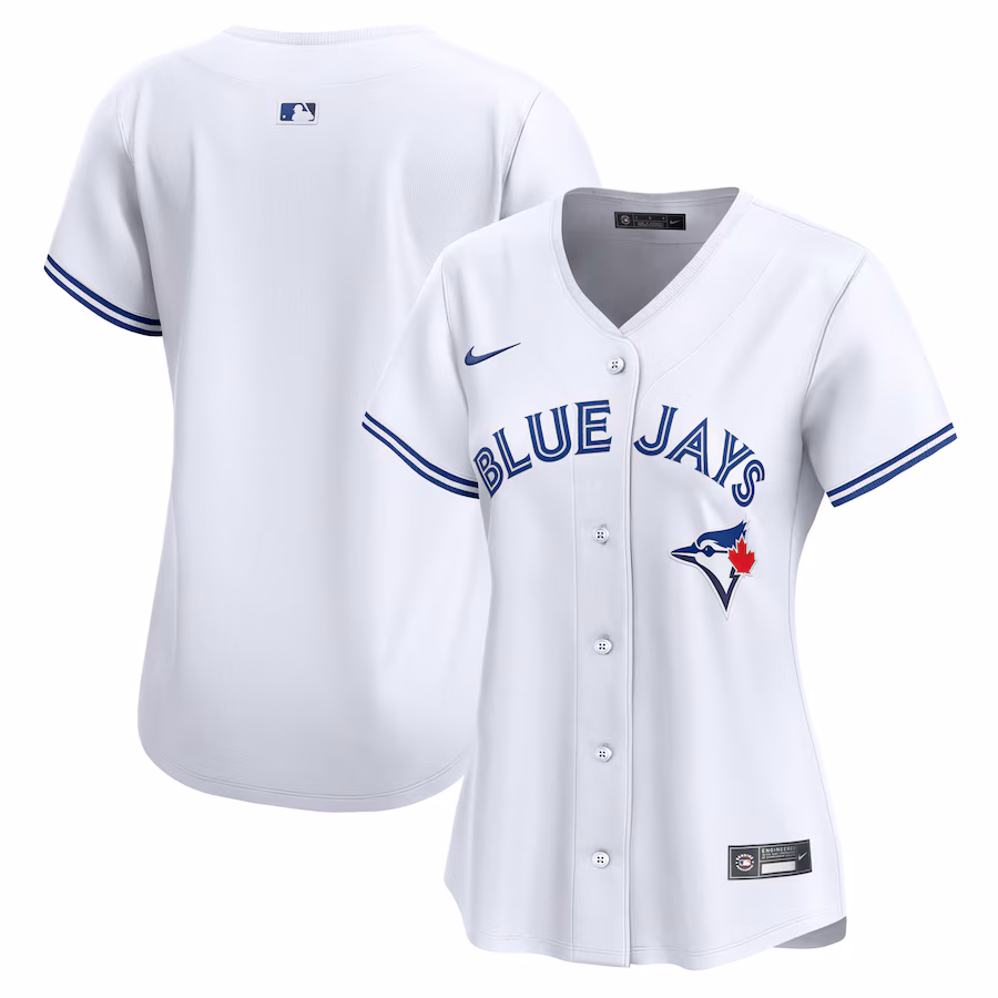Women's Toronto Blue Jays Nike White Home Limited Jersey - Puhuasuan