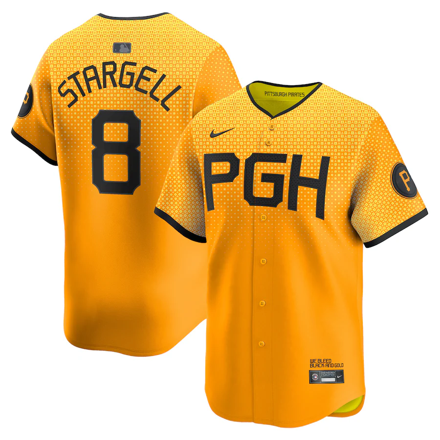 Men's Pittsburgh Pirates Willie Stargell Nike Gold City Connect Limited Player Jersey - Puhuasuan