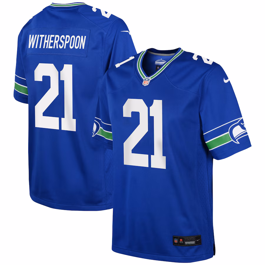 Youth Seattle Seahawks Devon Witherspoon Nike Royal Game Jersey - Puhuasuan