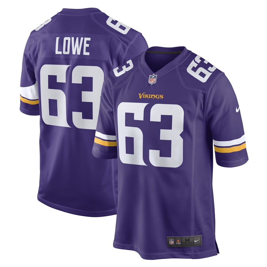 Men's Minnesota Vikings Vederian Lowe Nike Purple Game Player Jersey - Puhuasuan