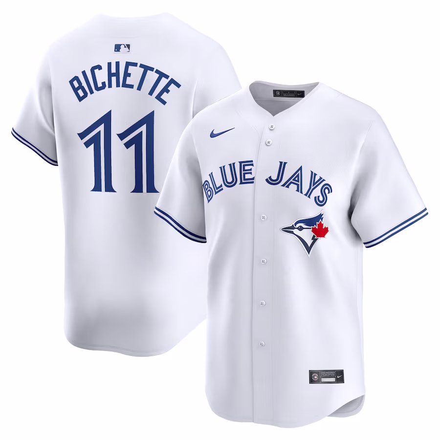 Men's Toronto Blue Jays Bo Bichette Nike White Home Limited Player Jersey - Puhuasuan
