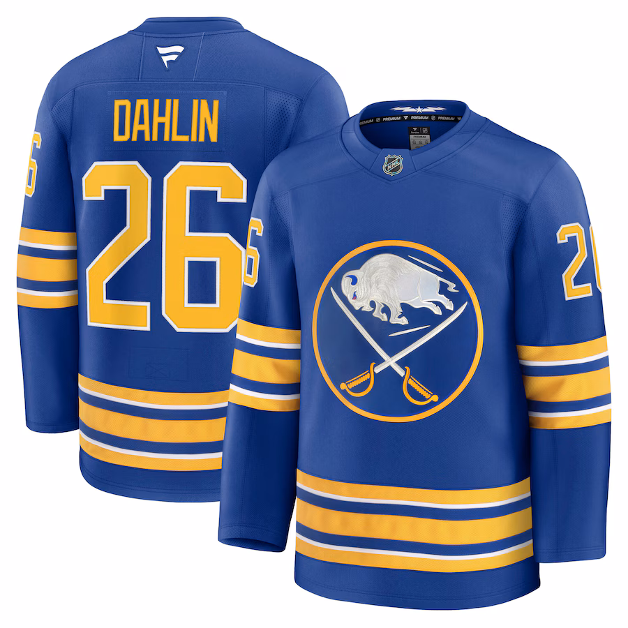 Men's Buffalo Sabres Rasmus Dahlin Fanatics Royal Home Premium Jersey - Puhuasuan