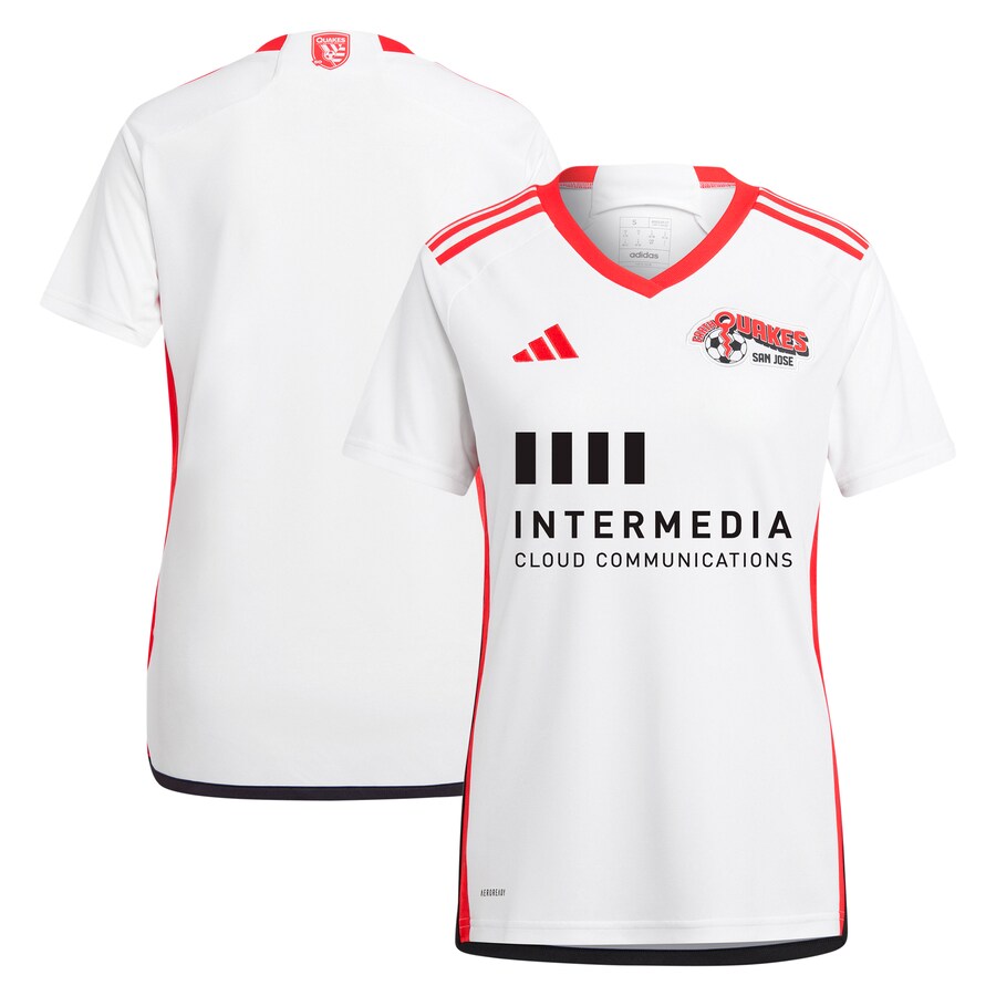 Women's San Jose Earthquakes  adidas White 2024 The 50 Kit Replica Jersey - Puhuasuan