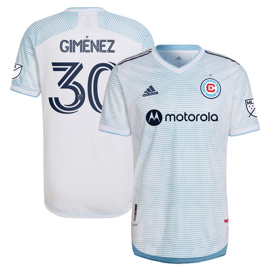 Men's Chicago Fire adidas White 2022 Lakefront Kit Authentic Player Jersey - Puhuasuan
