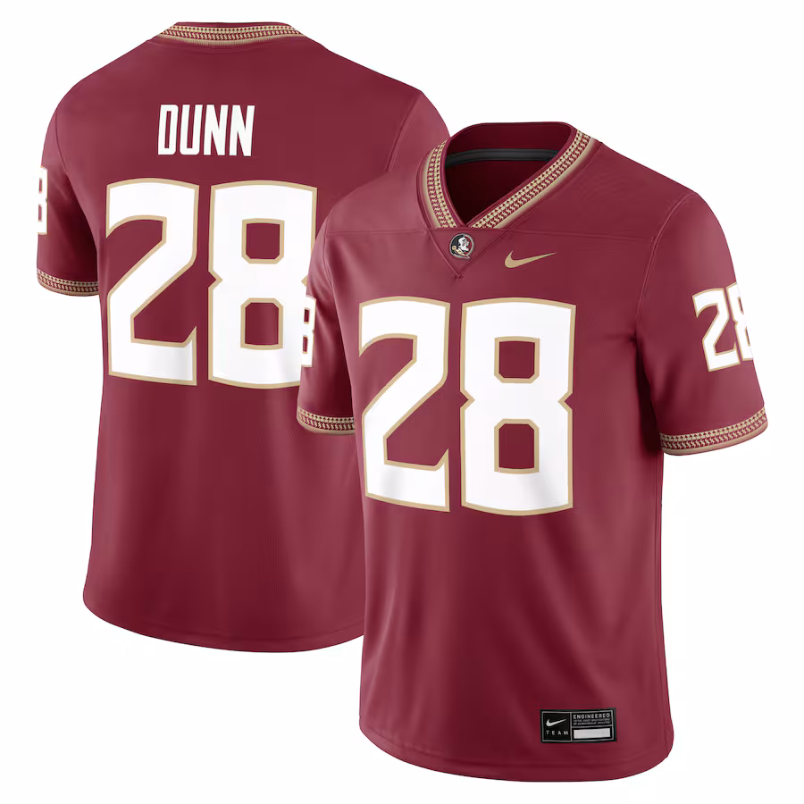 Men's Nike Warrick Dunn Garnet Florida State Seminoles Alumni Game Jersey - Puhuasuan