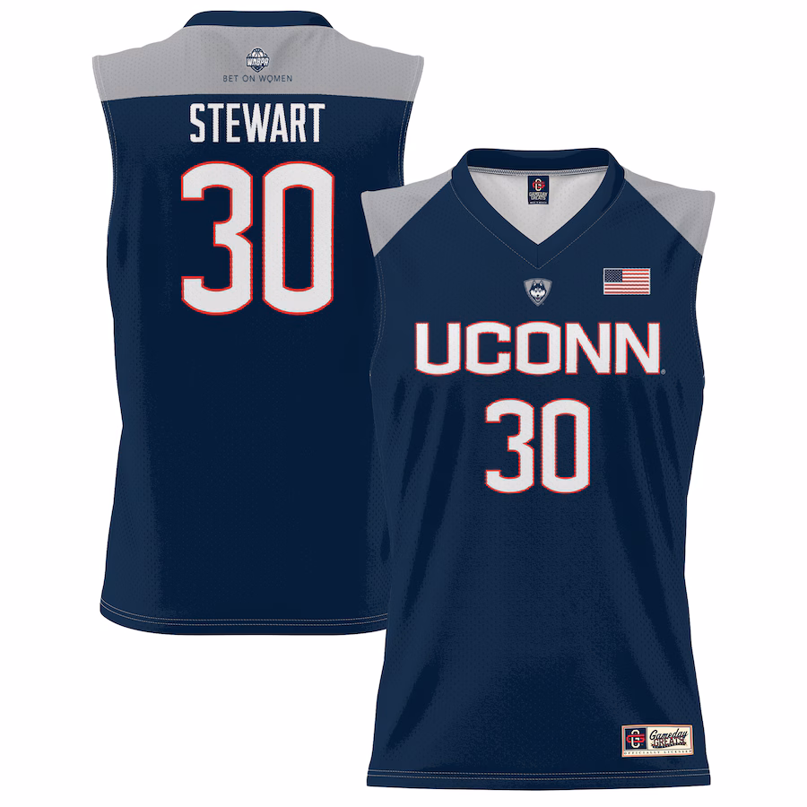Unisex GameDay Greats Breanna Stewart Navy UConn Huskies Lightweight Basketball Alumni Jersey - Puhuasuan