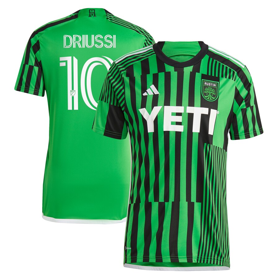 Men's Austin FC Sebastián Driussi adidas Green 2023 Las Voces Kit Replica Jersey - Puhuasuan