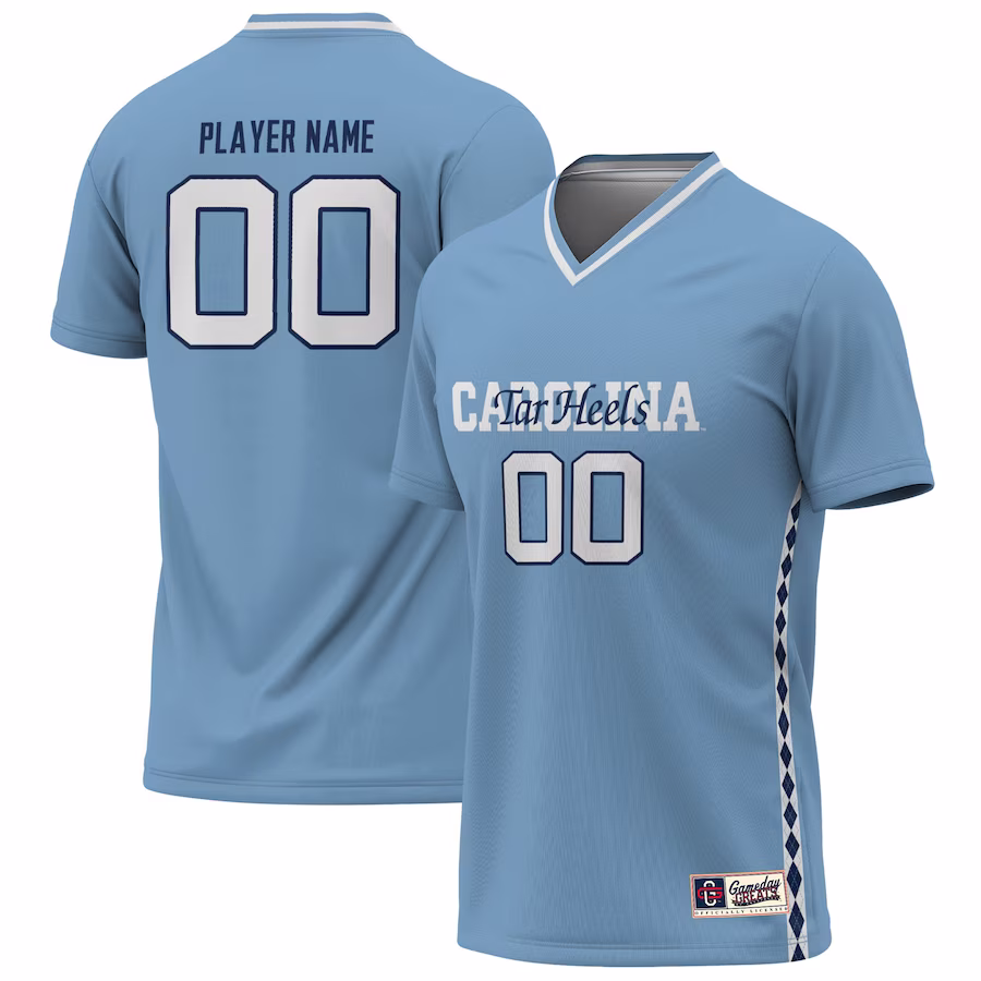 North Carolina Tar Heels GameDay Greats Youth NIL Pick-A-Player Lightweight Women's Soccer Jersey - Carolina Blue - Puhuasuan