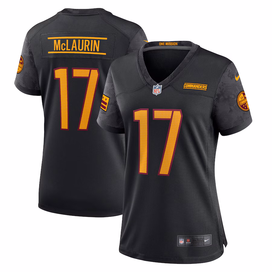 Women's Washington Commanders Nike Black Alternate Game Player Jersey - Puhuasuan