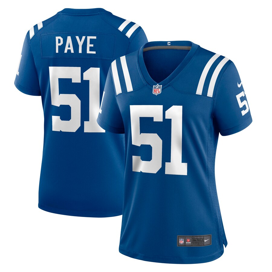 Women's Indianapolis Colts Kwity Paye Nike Royal Game Jersey - Puhuasuan