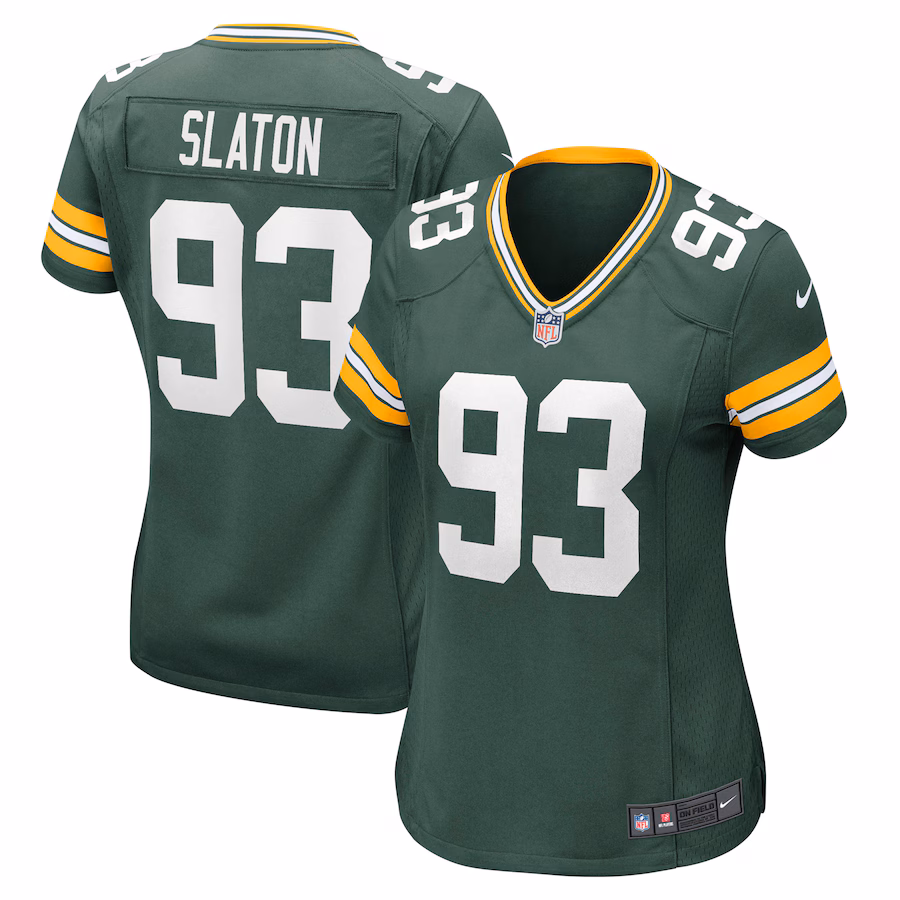 Women's Green Bay Packers T.J. Slaton Nike Green Nike Game Jersey - Puhuasuan