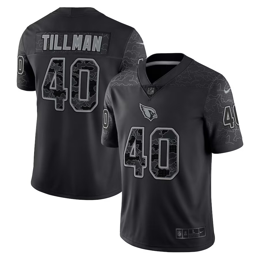 Men's Arizona Cardinals Pat Tillman Nike Black Retired Player RFLCTV Limited Jersey - Puhuasuan