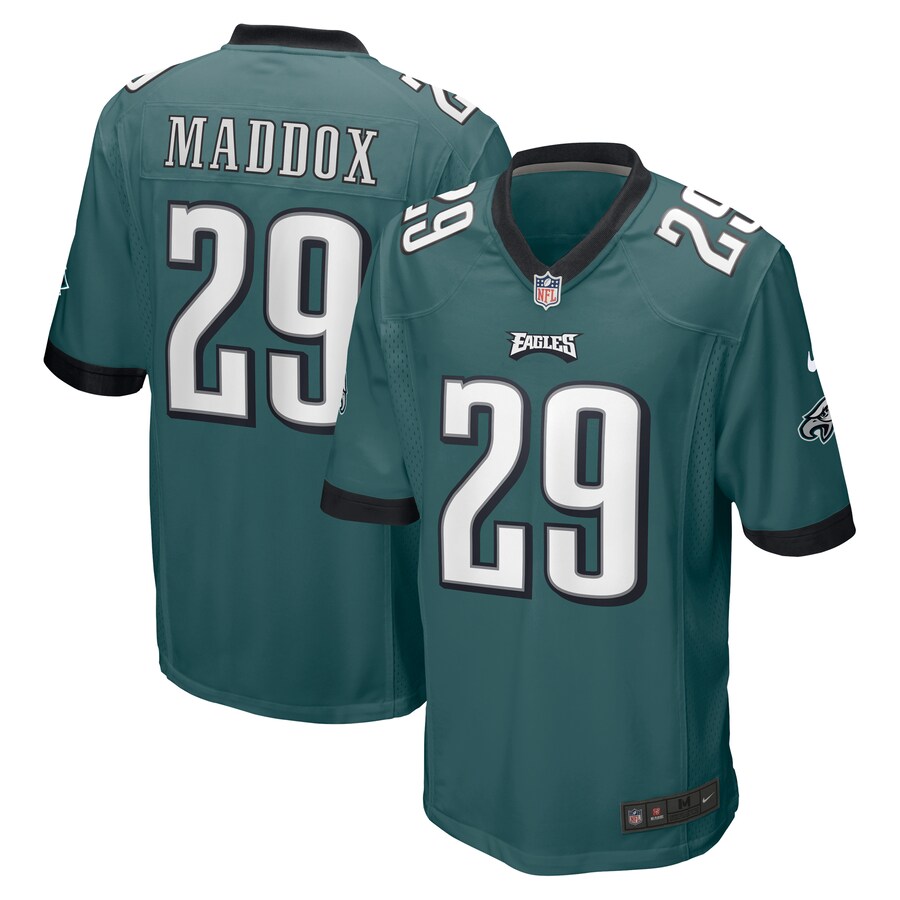 Men's Philadelphia Eagles Avonte Maddox Nike Midnight Green Game Jersey - Puhuasuan