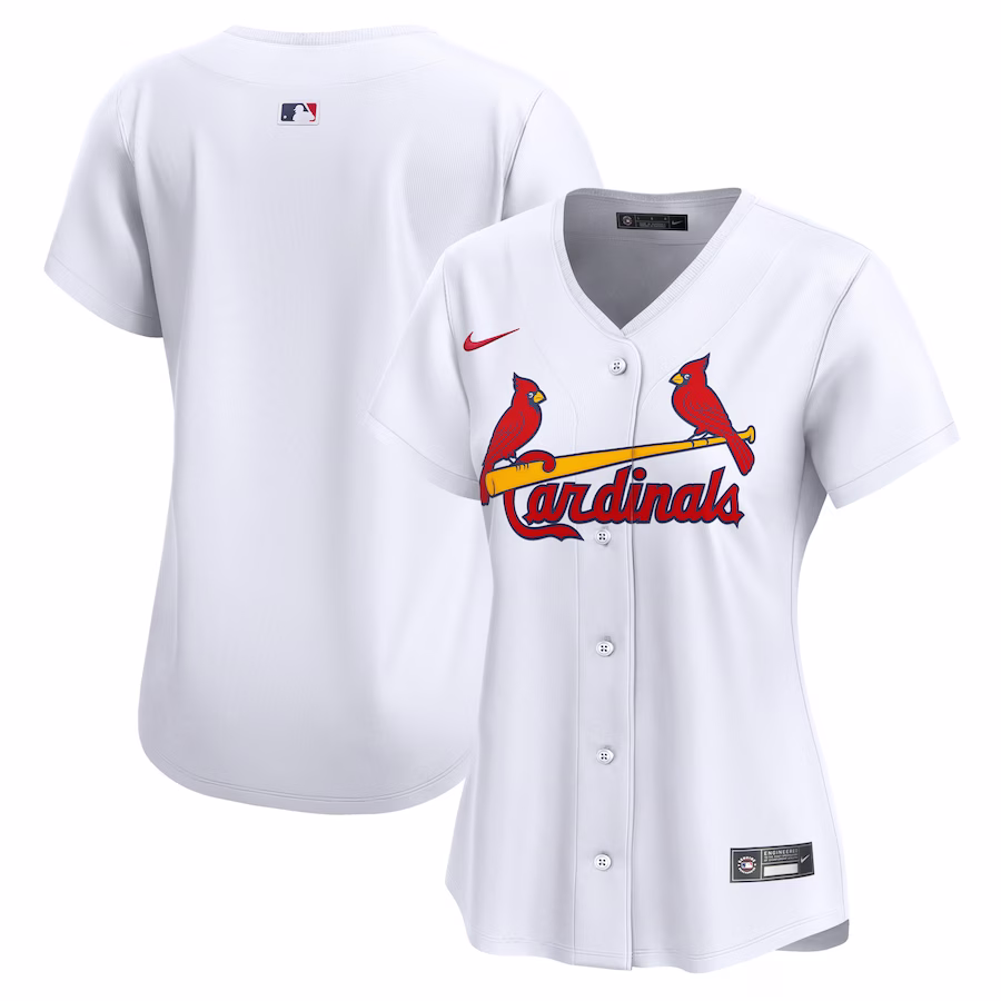 Women's St. Louis Cardinals Nike White Home Limited Jersey - Puhuasuan