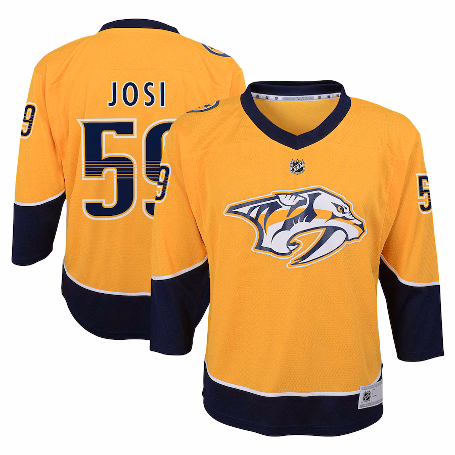 Youth Nashville Predators Roman Josi Gold Home Replica Player Jersey - Puhuasuan