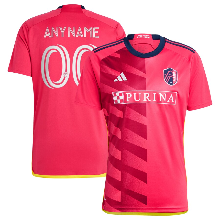 Men's St. Louis City SC adidas Red 2023 CITY Kit Replica Custom Jersey - Puhuasuan