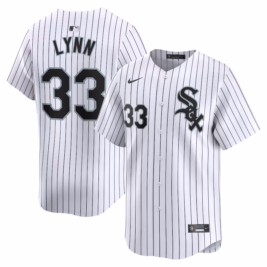 Men's Chicago White Sox Lance Lynn Nike White Home Limited Player Jersey - Puhuasuan