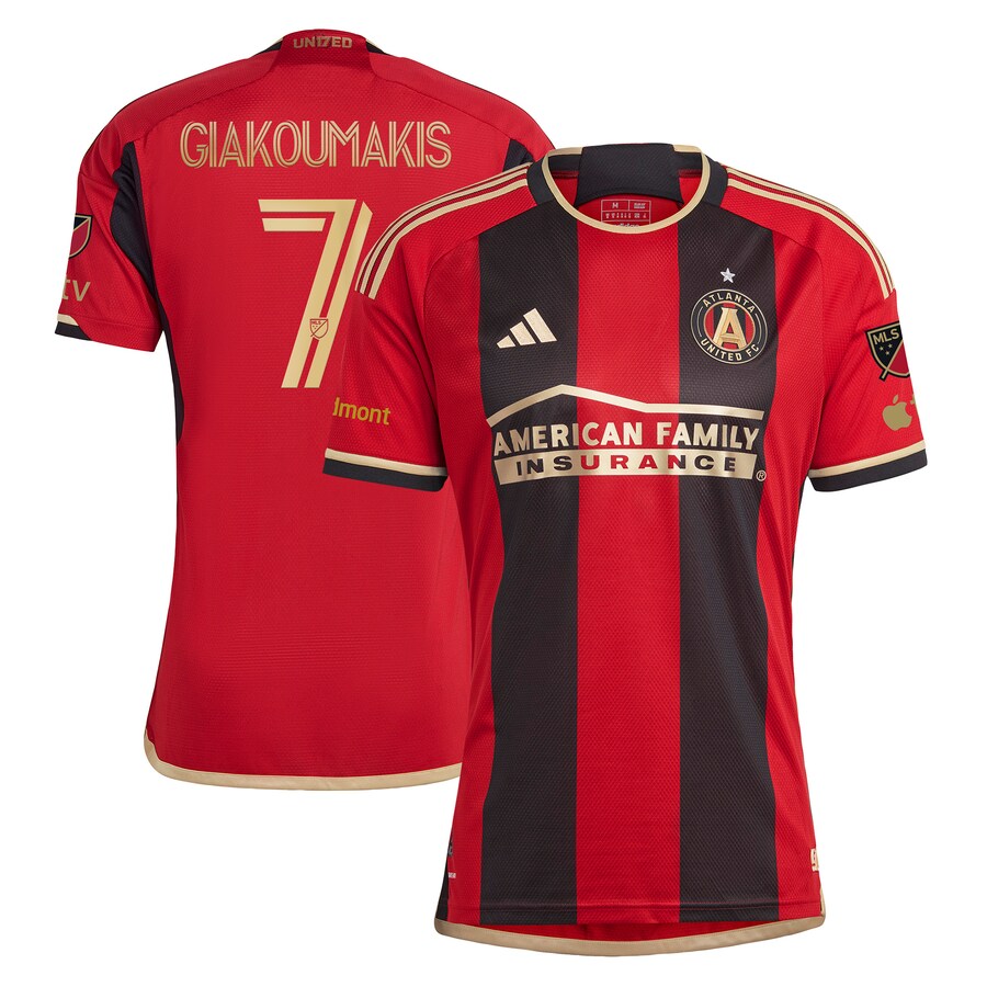 Men's Atlanta United FC Giorgos Giakoumakis adidas Black 2023 The 17s' Kit Authentic Player Jersey - Puhuasuan