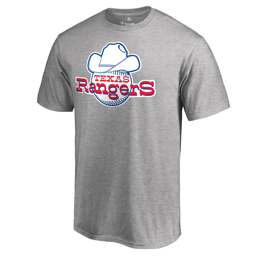 Men's Texas Rangers Ash Cooperstown Collection Forbes T-Shirt - Puhuasuan