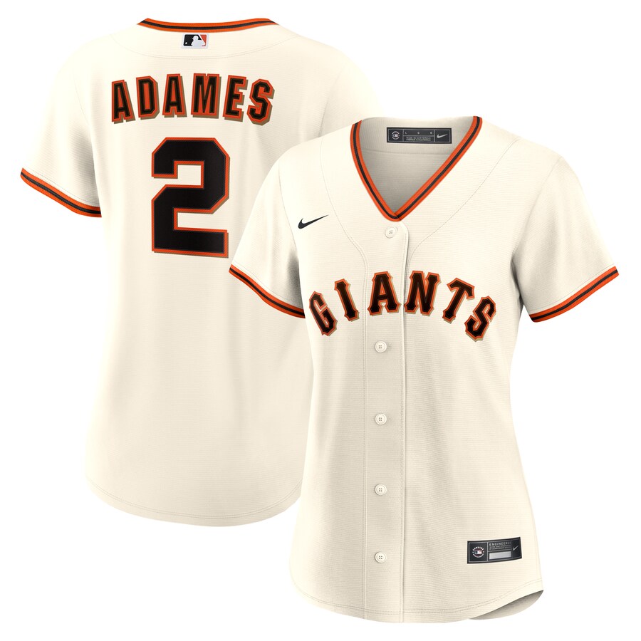 Women's San Francisco Giants Willy Adames Nike Cream Home Replica Jersey - Puhuasuan