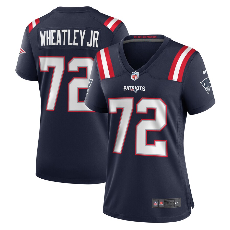 Women's New England Patriots Tyrone Wheatley Nike  Navy Team Game Jersey - Puhuasuan