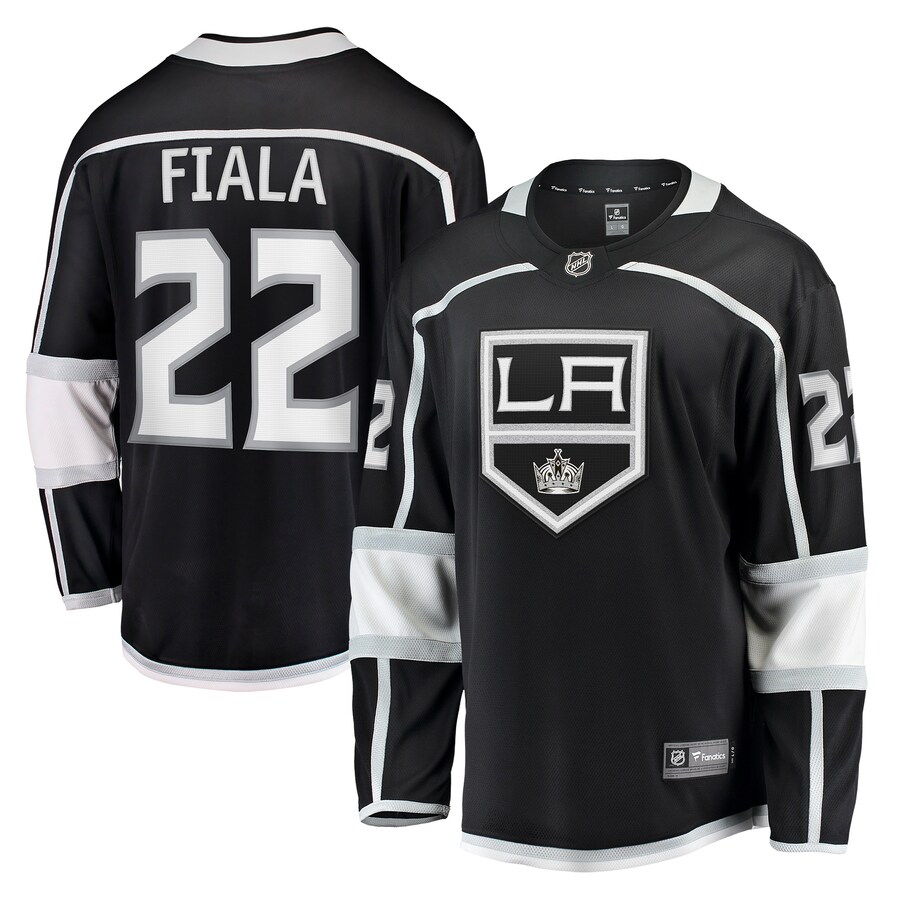 Men's Los Angeles Kings Kevin Fiala Fanatics Branded Black Home Breakaway Player Jersey - Puhuasuan