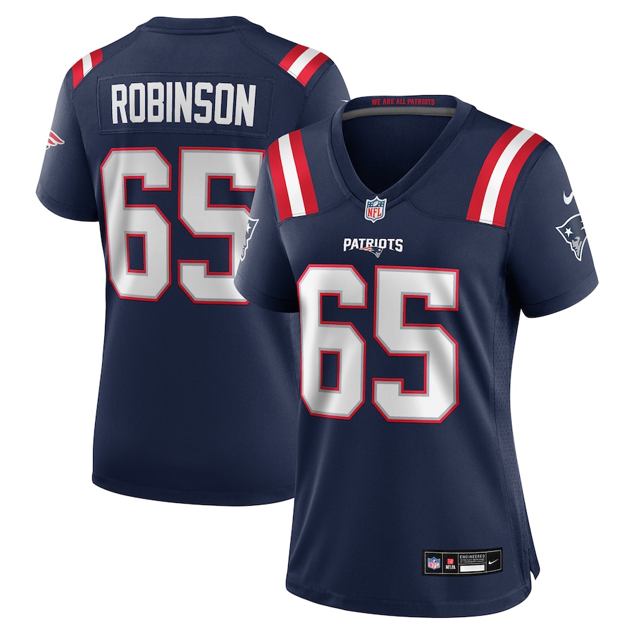 Women's New England Patriots Tyrese Robinson Nike Navy Game Jersey - Puhuasuan