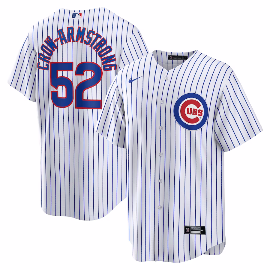 Men's Chicago Cubs Pete Crow-Armstrong Nike White Home Replica Player Jersey - Puhuasuan