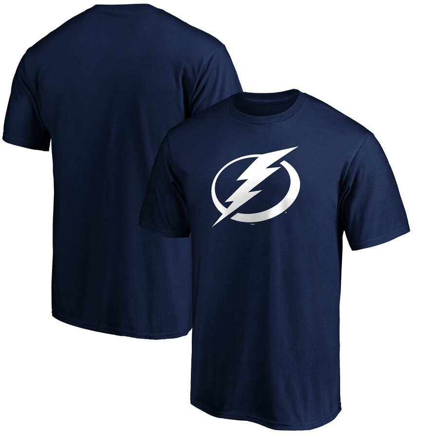 Men's Tampa Bay Lightning Navy Primary Logo T-Shirt - Puhuasuan