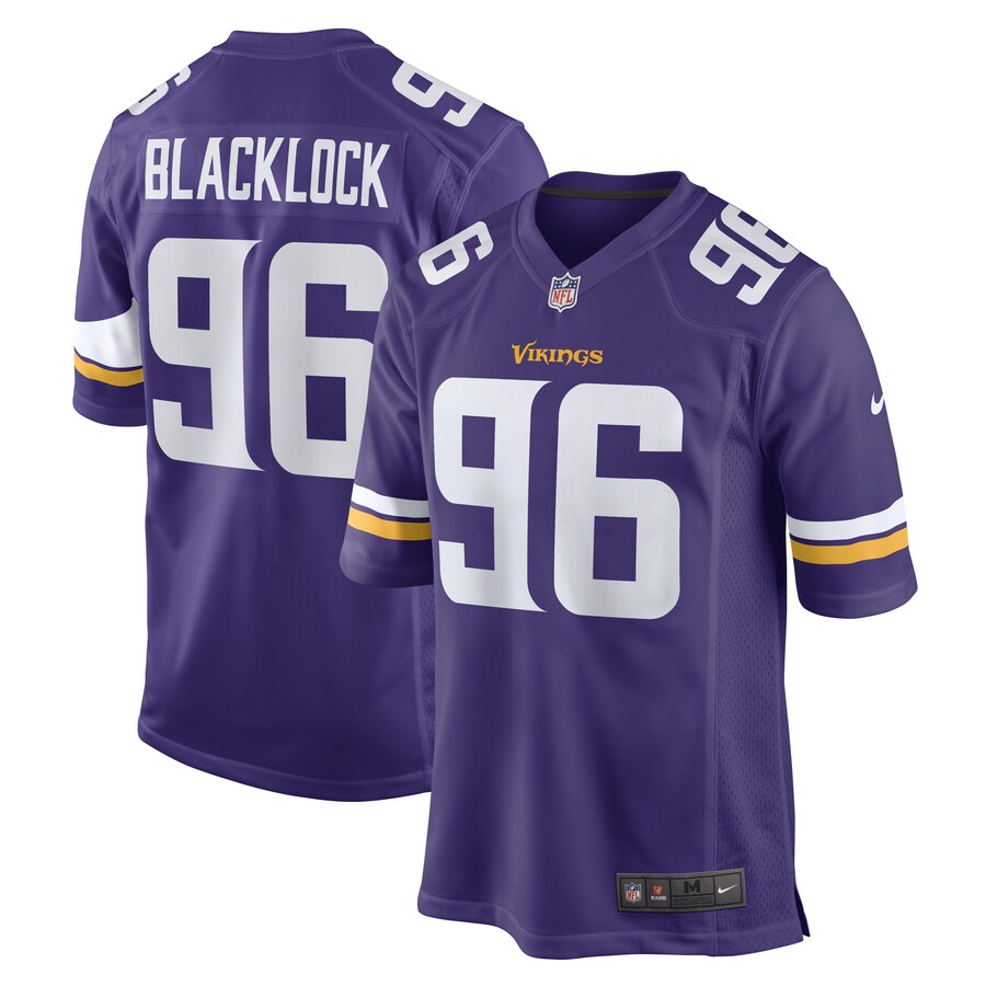 Men's Minnesota Vikings Ross Blacklock Nike Purple Game Player Jersey - Puhuasuan