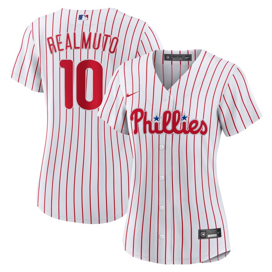 Women's Philadelphia Phillies J.T. Realmuto Nike White Home Replica Jersey - Puhuasuan